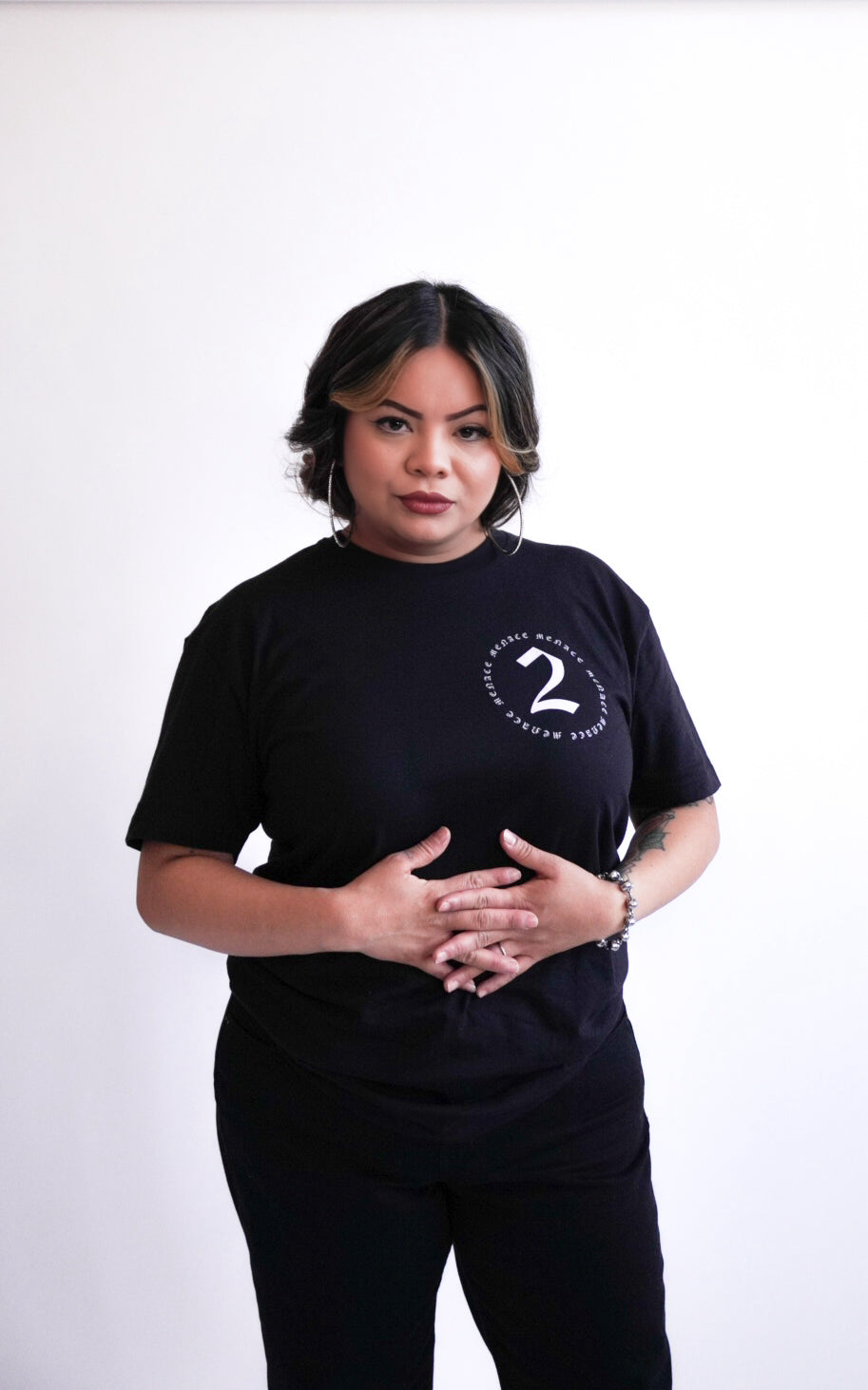 MENACE2 Stamp Tee (Black)
